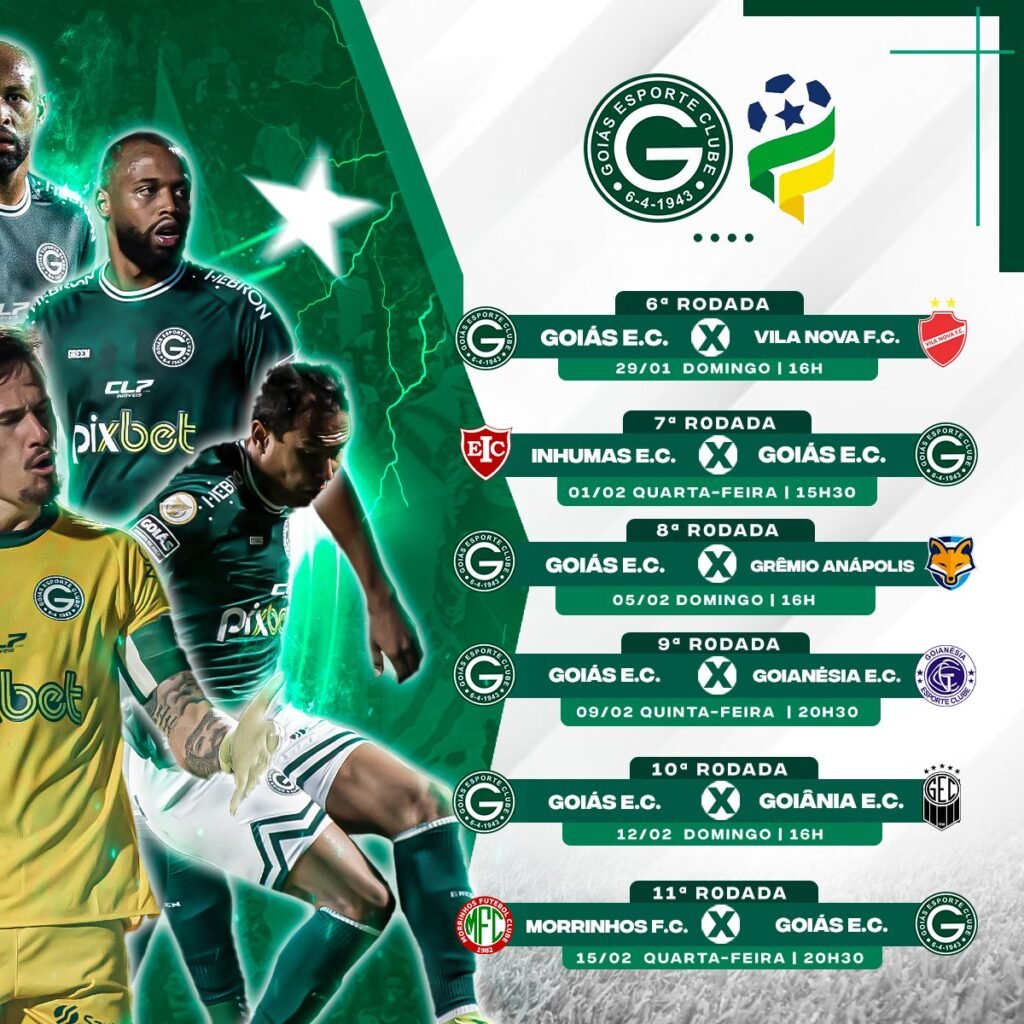 Campeonato Goiano 2023 com dois clássicos, confira a tabela de jogos